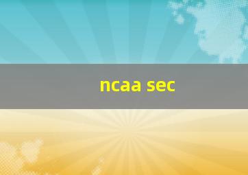 ncaa sec